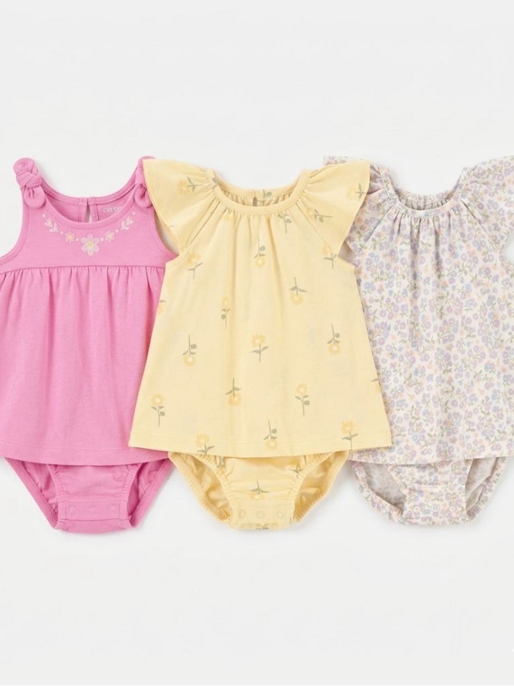 Carter's Baby Girl Dresses 3 Pieces Bundle
